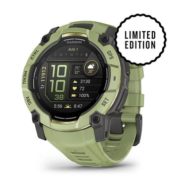 Garmin Instinct 3 50 mm GPS Smartwatch AMOLED Fern Green + Charging Dock Bundle