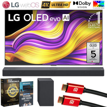 LG 65" G5 OLED evo 4K UHD TV (2025) w/ SC9S Soundbar + 26 Month Protection Bundle