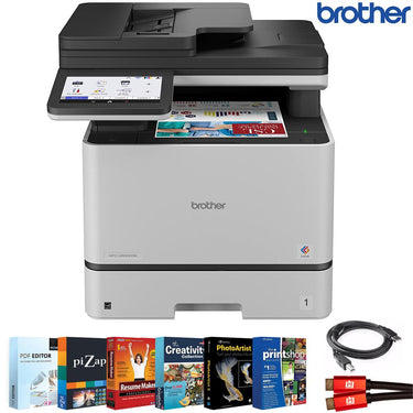 Brother Business Color Laser All-in-One Printer + Tech Smart USA Software Bundle