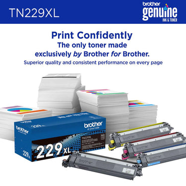 Brother Genuine High Yield Toner Cartridge, Black (TN229XLBK)