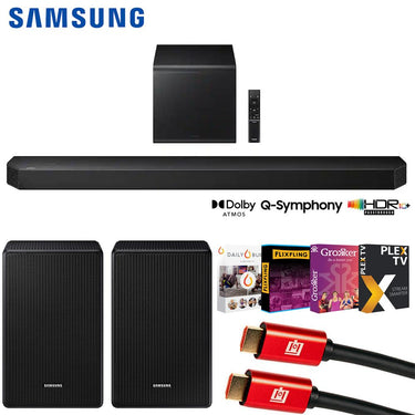 Samsung 5.1.2 ch. Q-series Dolby Atmos Soundbar System 2026 w/ Wireless Rear Speaker Kit