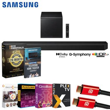 Samsung 5.1.2 ch. Q-series Dolby Atmos Soundbar System (2026) w/ 26 Month Protection Kit