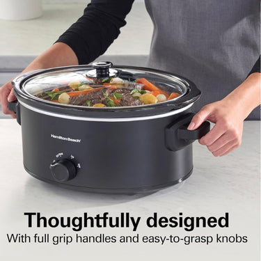 Hamilton Beach Double Dish Slow Cooker with 6qt Crock and Dual 2.5qt Nonstick Insert