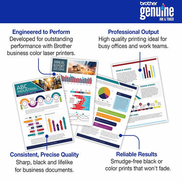 Brother Genuine High Yield Toner Cartridge Black with Printer Softwares