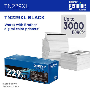 Brother Genuine High Yield Toner Cartridge Black with Printer Softwares