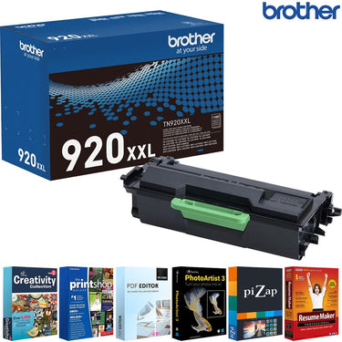Brother Genuine Super High Yield Toner Cartridge Black with Printer Softwares