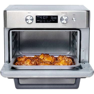 GE Digital Air Fry 8-in-1 Toaster Oven Steel Open Box with 1 Year Warranty