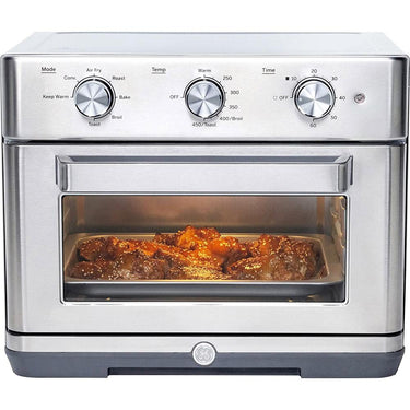GE Digital Air Fry 8-in-1 Toaster Oven Steel Open Box with 1 Year Warranty