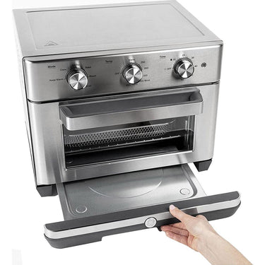 GE Digital Air Fry 8-in-1 Toaster Oven Steel Open Box with 1 Year Warranty