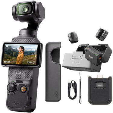 DJI Osmo Pocket 3 4K 120fps Handheld 3-Axis Gimbal Stabilizer + DJI Mic Mini