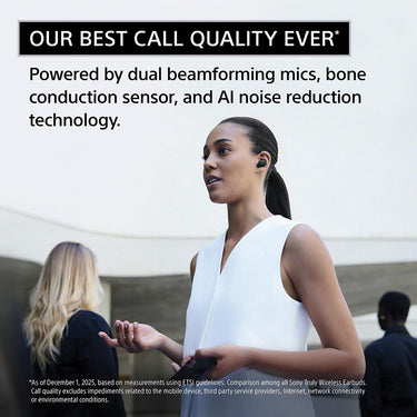 Sony WF-1000XM6 The Best Truly Wireless Noise Cancelling Earbuds - Black - Open Box