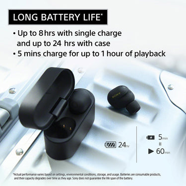 Sony WF-1000XM6 The Best Truly Wireless Noise Cancelling Earbuds - Black - Open Box