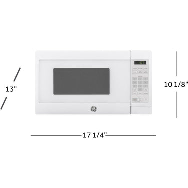 GE 0.7 Cu. Ft. 700-watt Countertop Microwave Oven, White