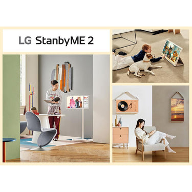 LG StanbyME 2 27" Portable Smart Touch w/ 4hr Battery + 26 Months Protection Bundle