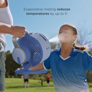 Shark FlexBreeze HydroGo Fan—Ultra-powerful portable fan - Gray, Refurbished