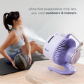 Shark FlexBreeze HydroGo Fan - Ultra-powerful portable fan - Gray, Refurbished