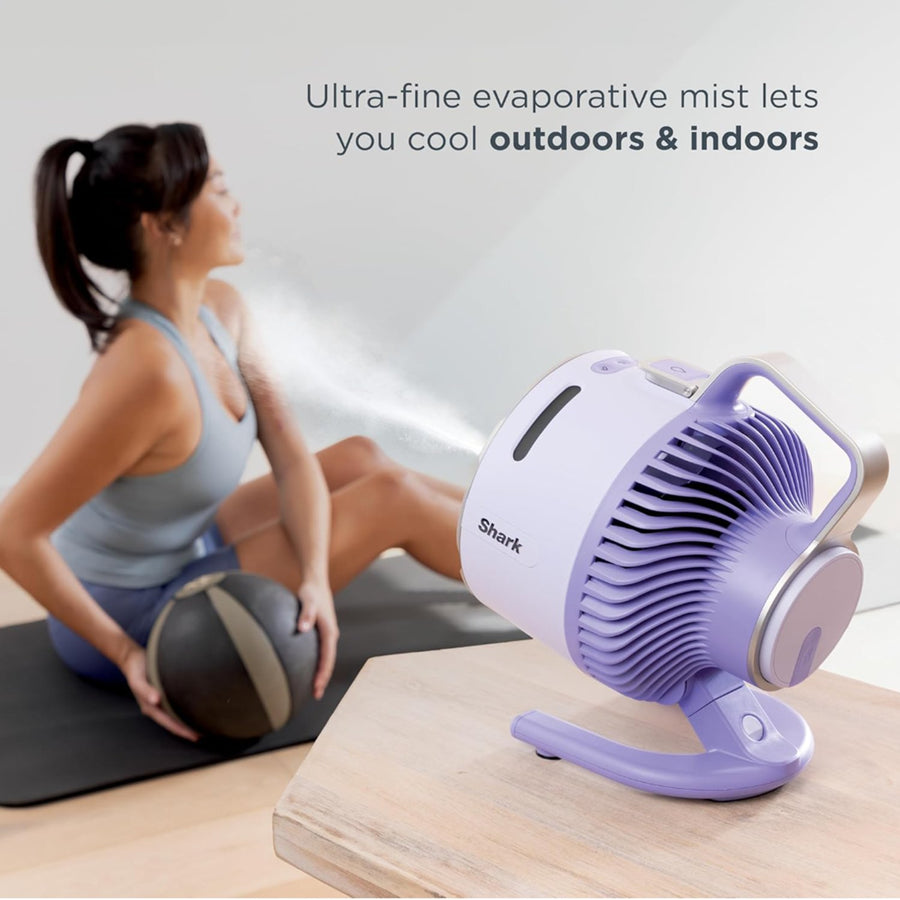 Shark FlexBreeze HydroGo Fan - Ultra-powerful portable fan - Gray, Refurbished