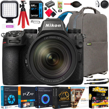 Nikon Z5II FX Full-Frame Mirrorless Camera with 24-105mm Lens Kit + Accessory Bundle