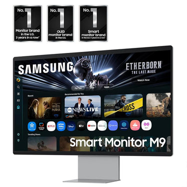 Samsung 32” OLED M9 (M90SF) 4K QD-OLED Monitor + 26 Months Protection Bundle