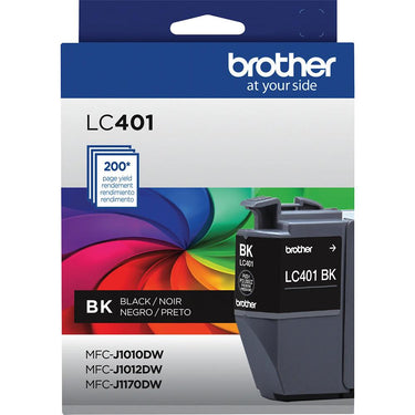 Brother Genuine LC401BKS Standard Yield Black Ink Cartridge