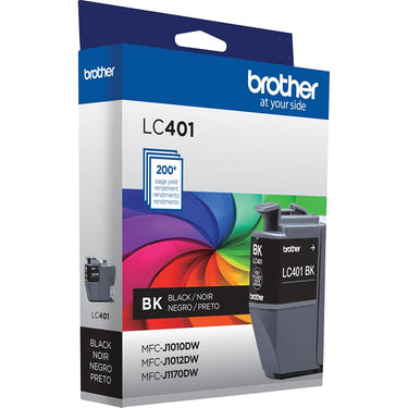 Brother Genuine LC401BKS Standard Yield Black Ink Cartridge
