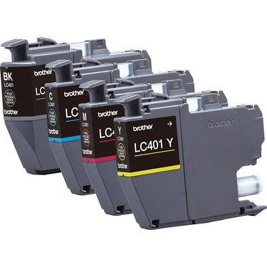 Brother Genuine LC4014PKS Standard Yield 4-Pack Color Ink Cartridges