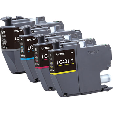 Brother Genuine LC4014PKS Standard Yield 4-Pack Color Ink Cartridges