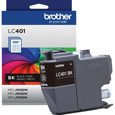 Brother Genuine LC401BKS Standard Yield Black Ink Cartridge