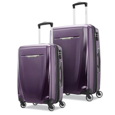 Samsonite Winfield 3 DLX Hardside Expandable Luggage,  Purple,2-Piece Set (20/25)