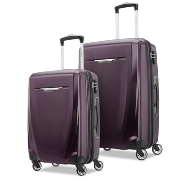 Samsonite Winfield 3 DLX Hardside Expandable Luggage, Plum, 2-Piece Set (20/25)