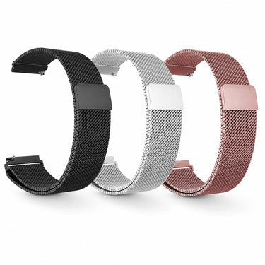 Deco Essentials 22mm Milanese Band Garmin Venu 3S/265S/255S/Lily 2 3-Pack