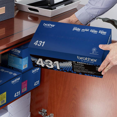 Brother Genuine TN431BK Standard Yield Black Toner Cartridge