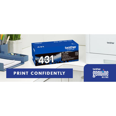 Brother Genuine TN431BK Standard Yield Black Toner Cartridge