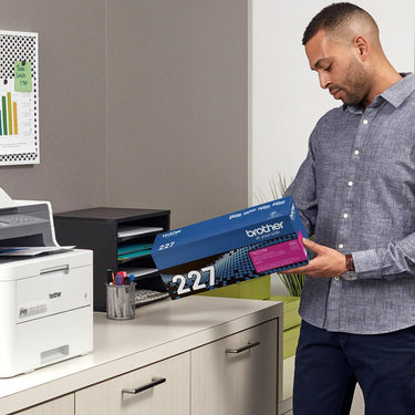 Brother Genuine High Yield Magenta Toner Cartridge with Deco Essentials Guide