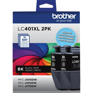 Brother Genuine High Yield 2-Pack Black Ink Cartridges + Deco Essentials Guide