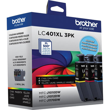 Brother Genuine High Yield 3-Pack Color Ink Cartridges + Deco Essentials Guide