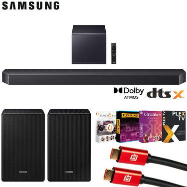 Samsung Q-Series Soundbar HW-Q900H 7.1.2ch Subwoofer (2026) w/ Rear Speaker Bundle