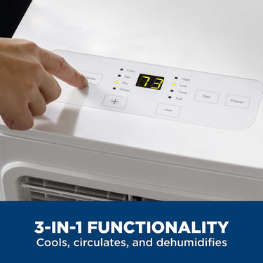 GE 8,000BTU 3-in-1 Portable Air Conditioner, White - Refurbished