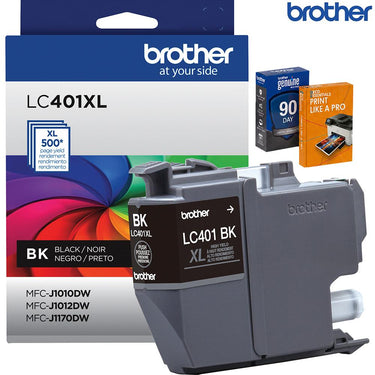 Brother Genuine High Yield Black Ink Cartridge with Deco Essentials Guide