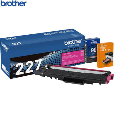 Brother Genuine High Yield Magenta Toner Cartridge with Deco Essentials Guide