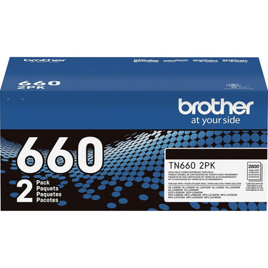 Brother Genuine TN6602PK High Yield 2Pck Black Toner Cartridge +Print Like a Pro Bundle