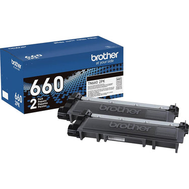 Brother Genuine TN6602PK High Yield 2Pck Black Toner Cartridge +Print Like a Pro Bundle