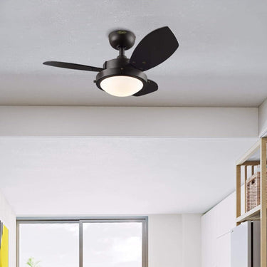 Westinghouse 7233000 Wengue Indoor Ceiling Fan with Light, 30 Inch, Espresso