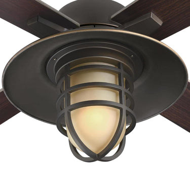 Westinghouse  74005B00 Porto, Smart WiFi Ceiling Fan, Black-Bronze Finish, Amber Frost