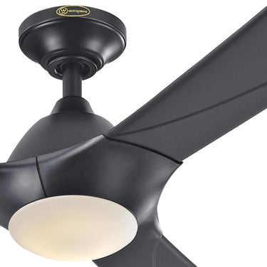 Westinghouse Techno II 72-Inch Indoor DC Motor Ceiling Fan with Dimmable LED Light Kit, Black