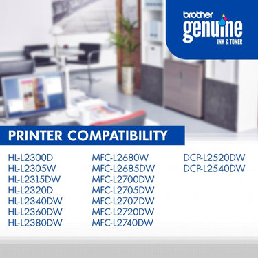 Brother Genuine TN660 High Yield Black Mono Laser Toner Cartridge