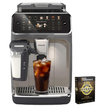 Philips 5500 Series Fully Automatic Espresso Machine, Black Chrome +2 Yr Protection Pack