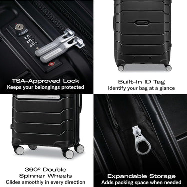 Samsonite Freeform Hardside Expandable Spinner Luggage 2PC Set(21/28) Sky Blue