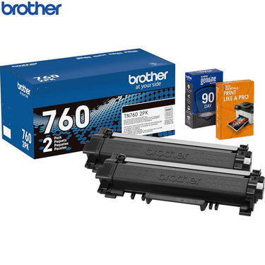 Brother High-Yield Toner Black Twin Pack with Deco Essentials Guide