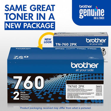 Brother High-Yield Toner Black Twin Pack with Deco Essentials Guide